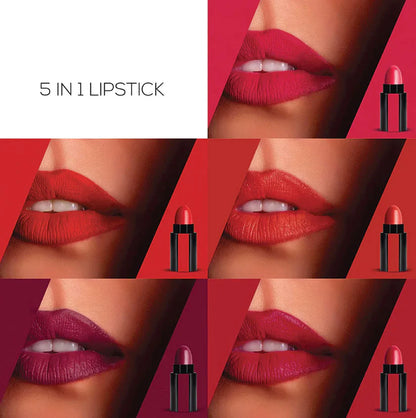 5 Shades Premium Lipstick - (Buy 1 + Get 1 Free) - Limited Time Offer